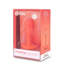 Korek analny wibracyjny Snug Plug 1 Orange - obciążony, 4 poziomy i 6 wzorów wibracji, długość całkowita 10 cm, średnica 2,4 cm - 1