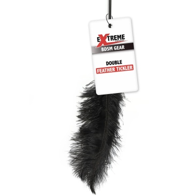 Double Feather Tickler Black - 1 2