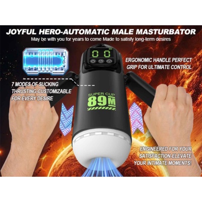 Masturbator - 7 vibration and suction functions + Booster - 1 2