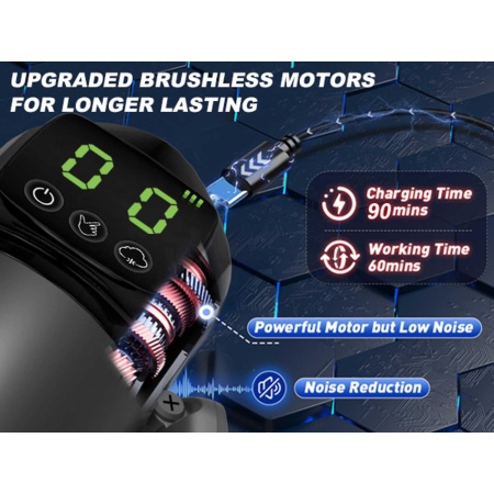 Masturbator - 7 vibration and suction functions + Booster - 7