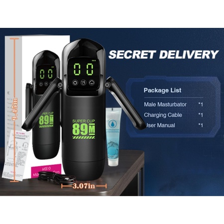 Masturbator - 7 vibration and suction functions + Booster - 8