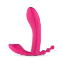 Wibrator noszony Wearable Vibrator with Remote - podwójna stymulacja G, łechtaczki i okolicy analnej z pilotem zdalnego sterowan - 3
