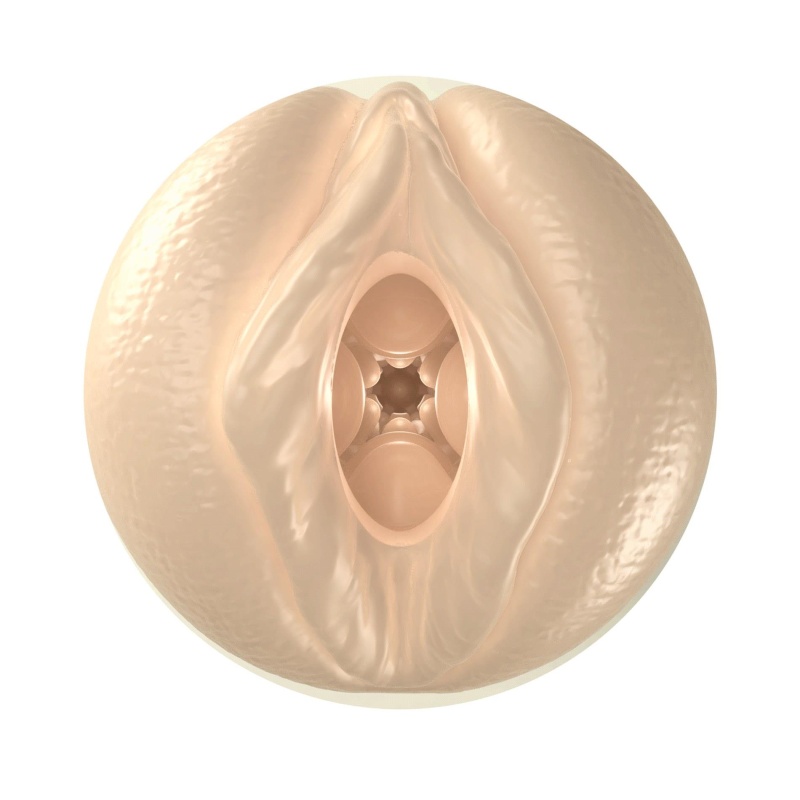 Masturbator Catherine Caspar z elastycznego TPR, dwustronna tekstura, ok. 10 cm - 6