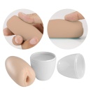 Masturbator Catherine Caspar z elastycznego TPR, dwustronna tekstura, ok. 10 cm - 8