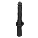Hand Held Liquid Silicone Vibrating and Thrusting Sex Machine - Black - 5