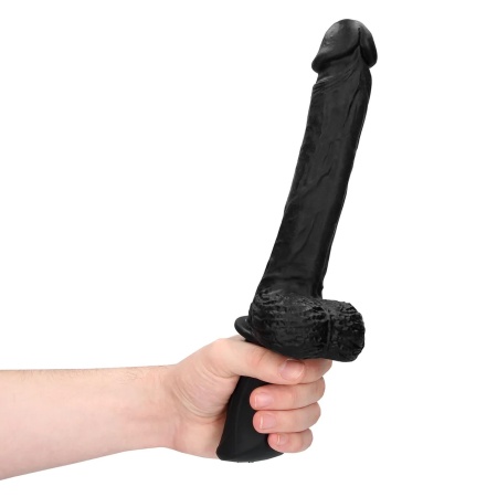 Hand Held Liquid Silicone Vibrating and Thrusting Sex Machine - Black - 9