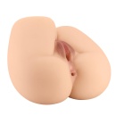 Masturbator Rolonda z dwoma kanałami anatomicznymi z TPE - 17,1 × 14,9 × 14,5 cm - 3