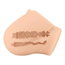Masturbator Rolonda z dwoma kanałami anatomicznymi z TPE - 17,1 × 14,9 × 14,5 cm - 9