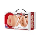 Masturbator Rolonda z dwoma kanałami anatomicznymi z TPE - 17,1 × 14,9 × 14,5 cm - 11