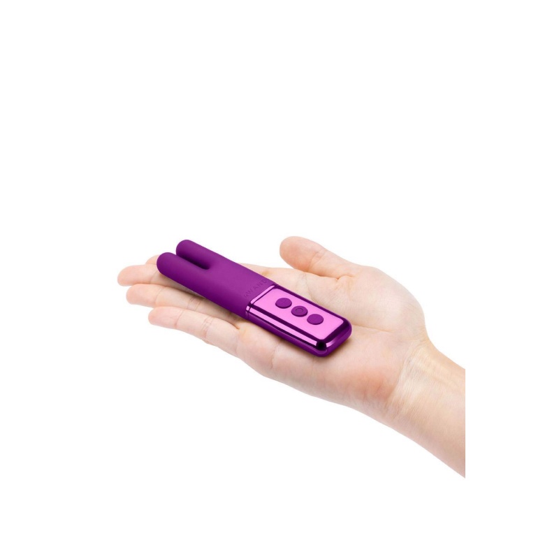 Mini wibrator Deux Cherry z podwójnym silnikiem, 11,6 cm - 5