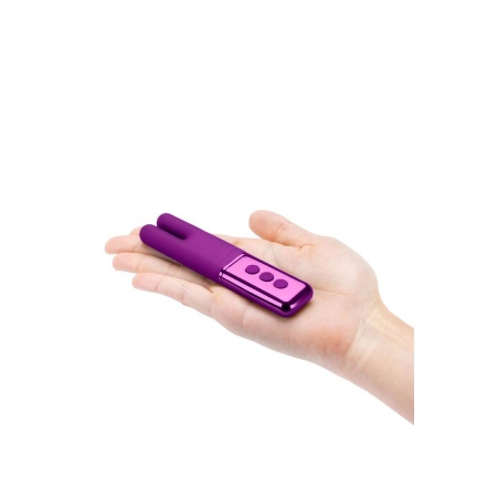 Mini wibrator Deux Cherry z podwójnym silnikiem, 11,6 cm - 5