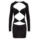 Mini dress black L - 5