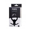 Wibrujący korek analny POPO Cordis Vibro Black, rozmiar L, 7 trybów wibracji, kształt serca, wyjmowana wkładka - 1