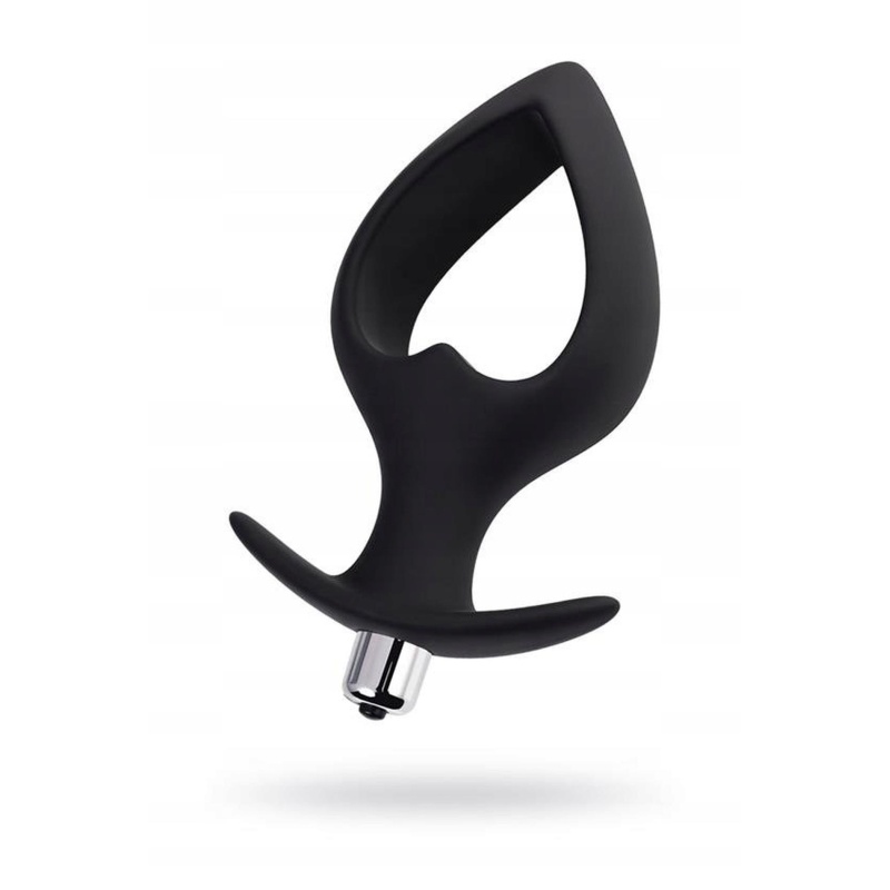 Wibrujący korek analny POPO Cordis Vibro Black, rozmiar L, 7 trybów wibracji, kształt serca, wyjmowana wkładka - 3