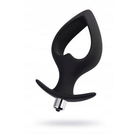 Wibrujący korek analny POPO Cordis Vibro Black, rozmiar L, 7 trybów wibracji, kształt serca, wyjmowana wkładka - 3
