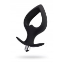 Wibrujący korek analny POPO Cordis Vibro Black, rozmiar L, 7 trybów wibracji, kształt serca, wyjmowana wkładka - 3