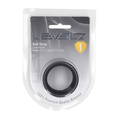 Liquid Silicone Ball Strap - M - 34mm - Black - 1 2
