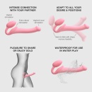 SEMI-REALISTIC BENDABLE STRAP-ON PINK - M - 4