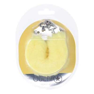 Heavy-duty Fluffy Handcuffs - Yellow - 1