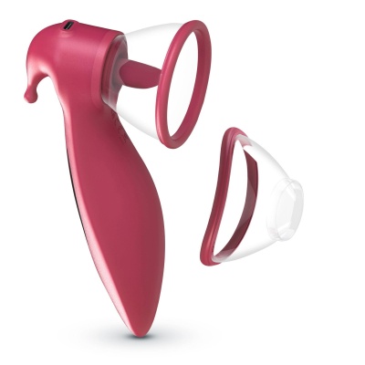 Stymulator ssący Crushious Saci 17,7 cm z funkcją lizania i wibracji, różowy - 1