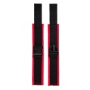 Anonymo handcuffs, velour, red, 24 cm - 4