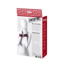 Anonymo handcuffs, velour, red, 24 cm - 8