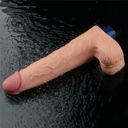 Wibrator dildo Real Softee 25,5 cm, kolor flesh - 14