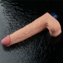 Wibrator dildo Real Softee 25,5 cm, kolor flesh - 14