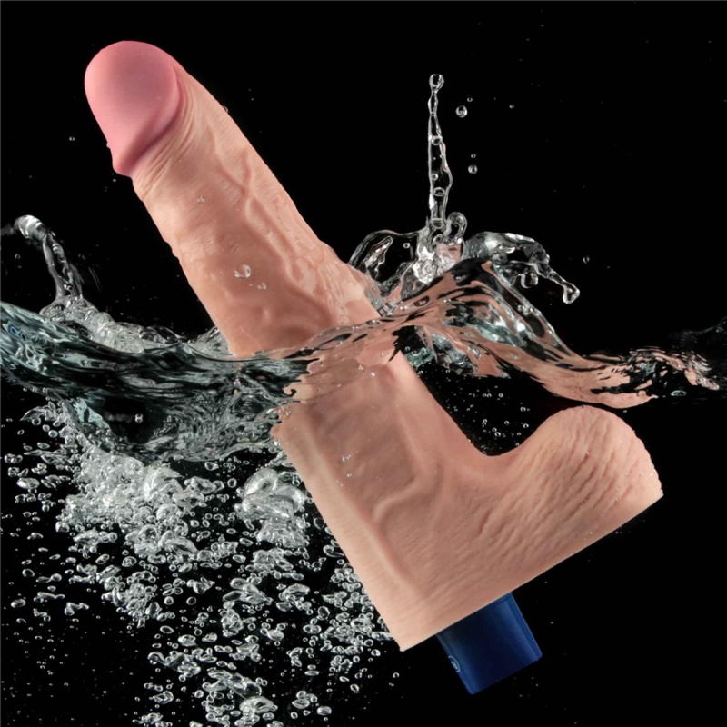 Wibrator dildo Real Softee 25,5 cm, kolor flesh - 15