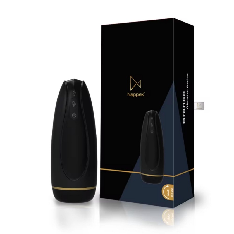 Masturbator - Nappex™ Branco Black - Premium Mastubators (10 Languages - 11
