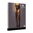 Fishnet and Lace Garterbelt Stockings - One Size - 2