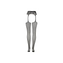 Fishnet and Lace Garterbelt Stockings - One Size - 9