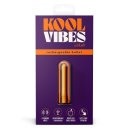 Mini bullet Kool Vibes Tangerine - 10 trybów wibracji, długość 6,3 cm - 1