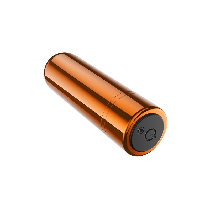 Mini bullet Kool Vibes Tangerine - 10 trybów wibracji, długość 6,3 cm - 3