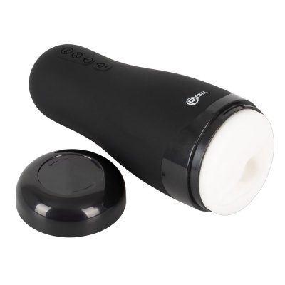 Masturbator Rebel with 3 Functions – rękaw z wypustkami, 5 wzorów wibracji, podgrzewanie do 42°C i ssanie, 26 cm - 1 2