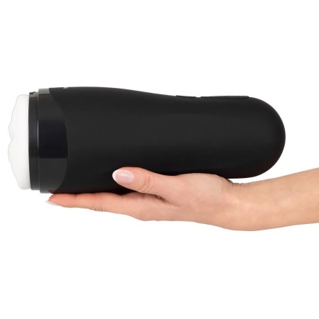 Masturbator Rebel with 3 Functions – rękaw z wypustkami, 5 wzorów wibracji, podgrzewanie do 42°C i ssanie, 26 cm - 5