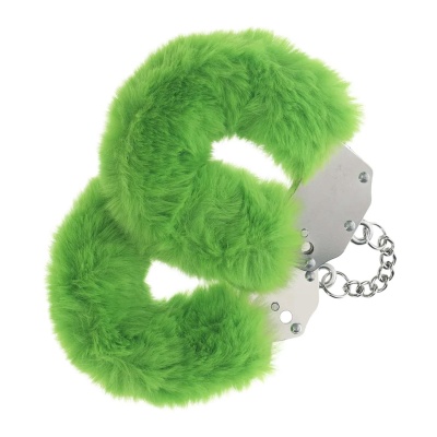 Heavy-duty Fluffy Handcuffs - Green - 1