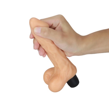 Wibrator Xtreme Feel Cyberskin 20,5 cm – realistyczny, wodoodporny, kolor cielisty - 3