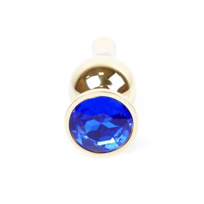 MyLove Toys - Jewellery Gold BUTT PLUG- Dark Blue - 1