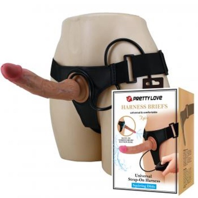 Kyton - wodoodporne dildo strap-on z funkcją squirting, 19 cm - 1