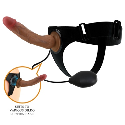Kyton - wodoodporne dildo strap-on z funkcją squirting, 19 cm - 1 2