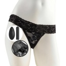 Fetish Fantasy Series RC Vibrating Panties – koronkowe majtki wibracyjne z odłączanym pociskiem i pilotem, obwód bioder 61–86 cm - 2