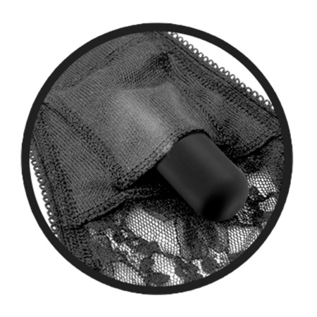 Fetish Fantasy Series RC Vibrating Panties – koronkowe majtki wibracyjne z odłączanym pociskiem i pilotem, obwód bioder 61–86 cm - 5