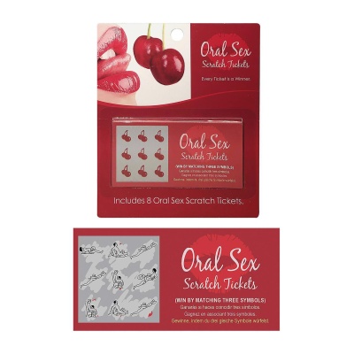 ORAL SEX SCRATCH TICKETS - 1 2