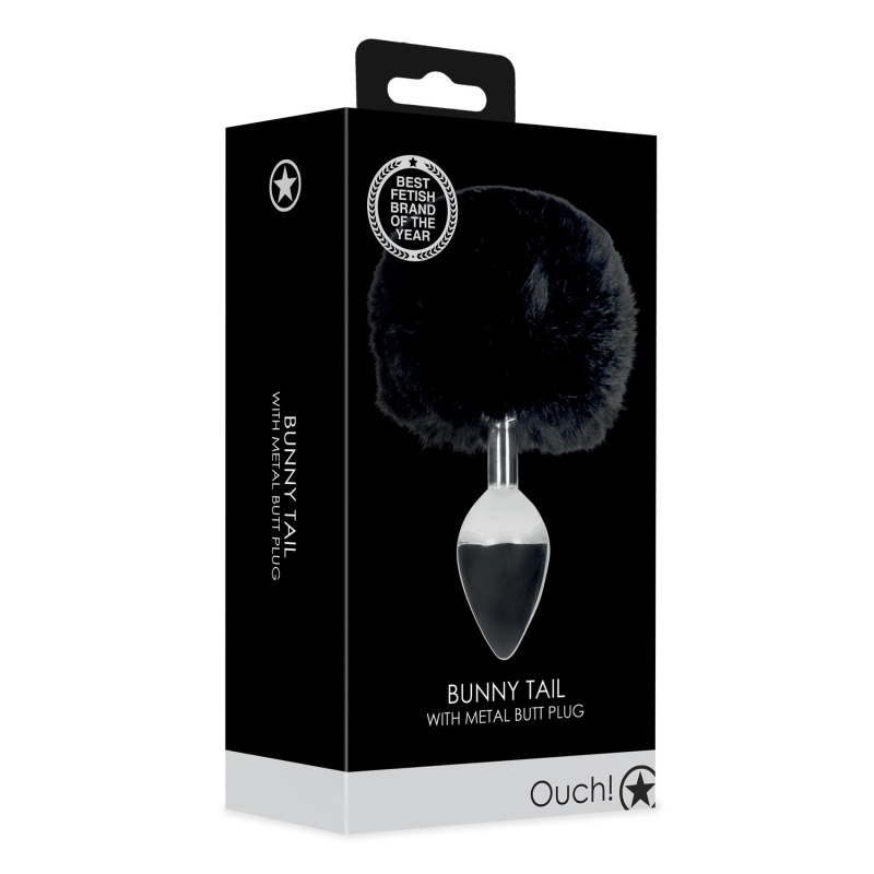 Bunny Tail with Metal Butt Plug - 2