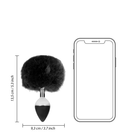 Bunny Tail with Metal Butt Plug - 9