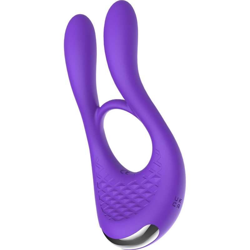 Wibrujący pierścień erekcyjny Joy Ride To Paradise Purple, 11 cm - 5