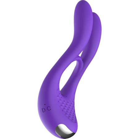 Wibrujący pierścień erekcyjny Joy Ride To Paradise Purple, 11 cm - 12