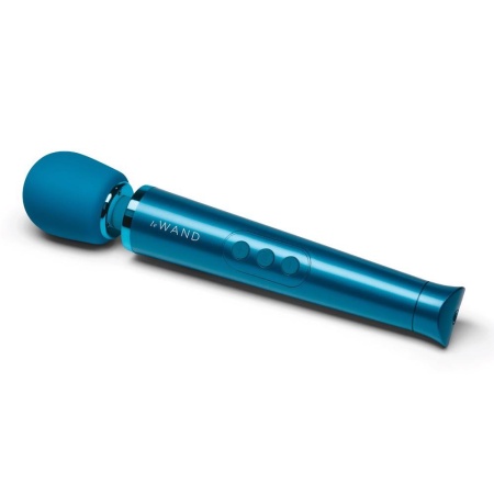 Różdżka do masażu Petite Blue – elastyczna szyjka, głowica 4,7 cm, długość 25,4 cm - 3