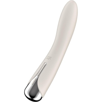 Obrotowy wibrator punktu G Spinning Vibe 1 Beige - 5 programów rotacji, długość 17,5 cm - 1